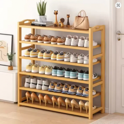 Shoe Rack Bamboo Racks Multi Layered Storage